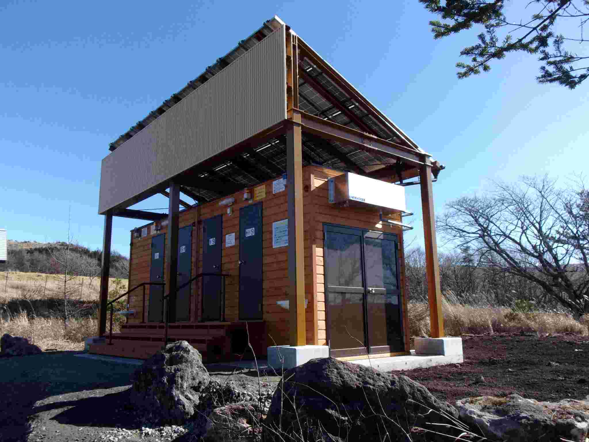 Bio-Toilet in Oku-Kirigamine, Suwa City, Nagano Prefecture.