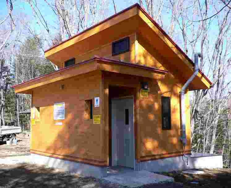 Bio-Toilet in Otome Kogen, Yamanashi City, Yamanashi Prefecture.